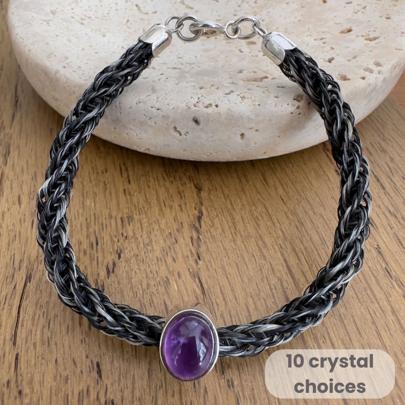 Mounted Equi-Crystal Bracelet